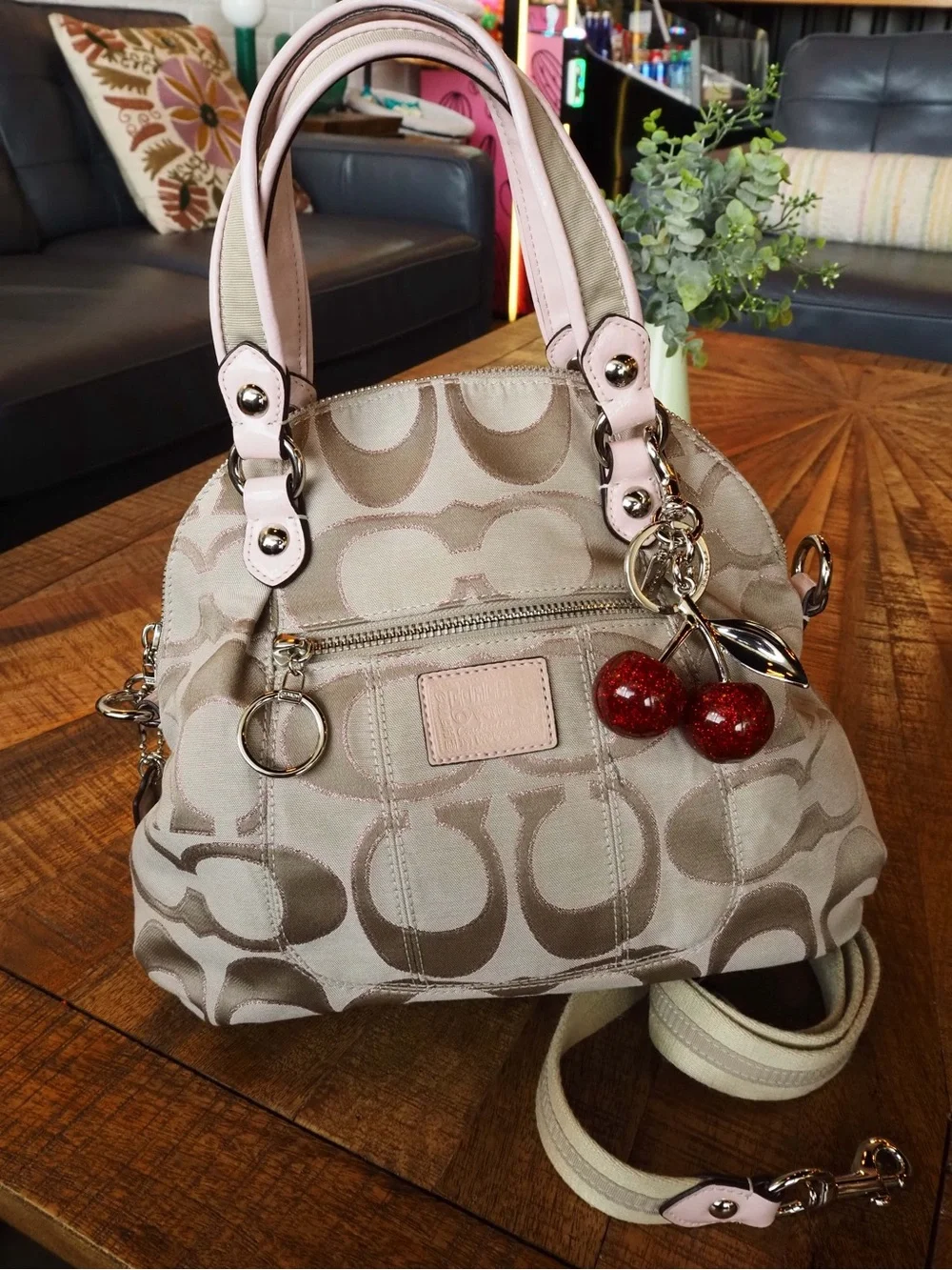 Coach Poppy Satchel Shoulder Bag - Picture 5 of 6